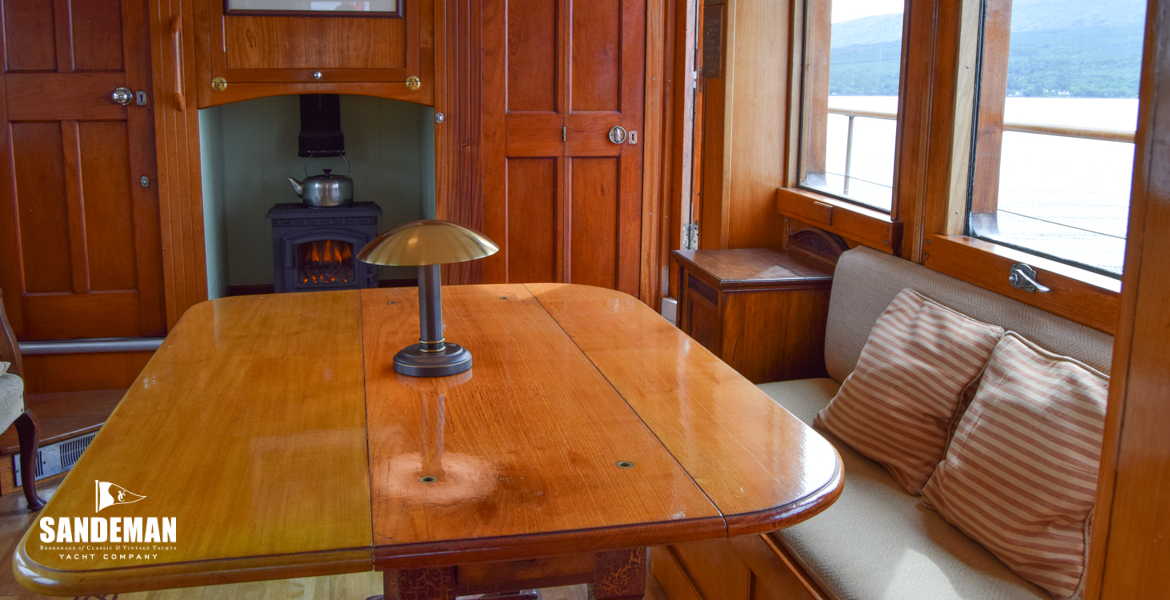 Deck saloon view forward to starboard