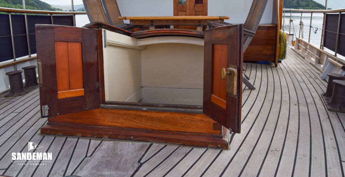 Aft deck view forward