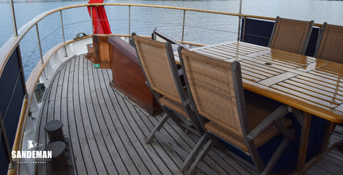 Aft deck view aft
