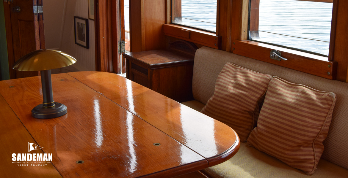 Deck saloon view forward to starboard
