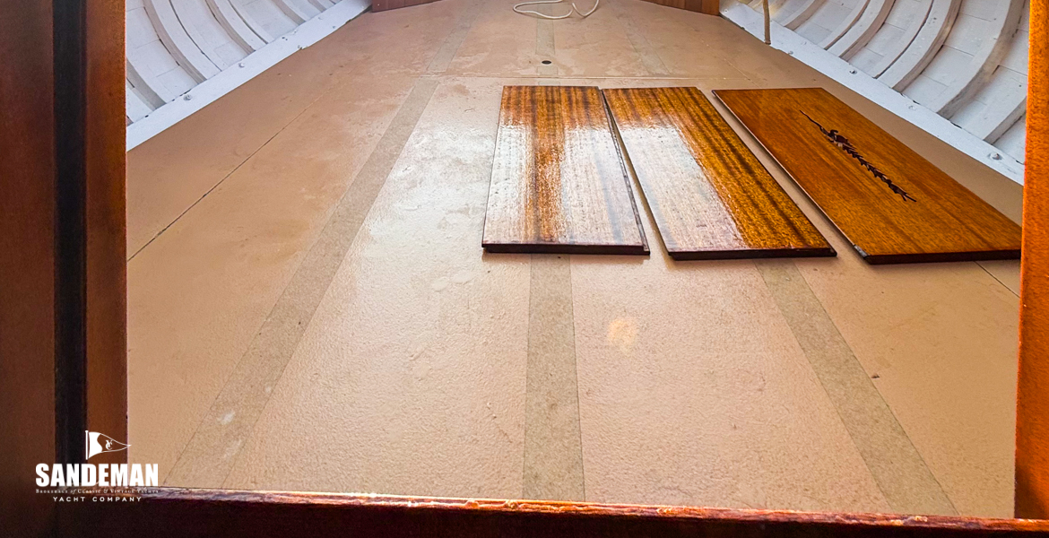 View aft from companionway