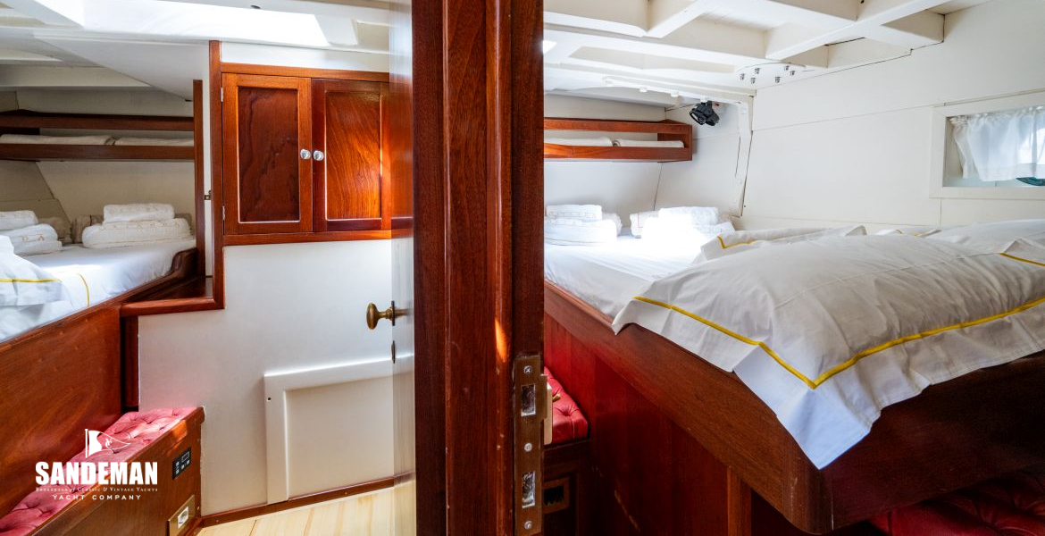 View aft to double en-suite cabins [Photo: Francesco Rastrelli/ Blue Passion]