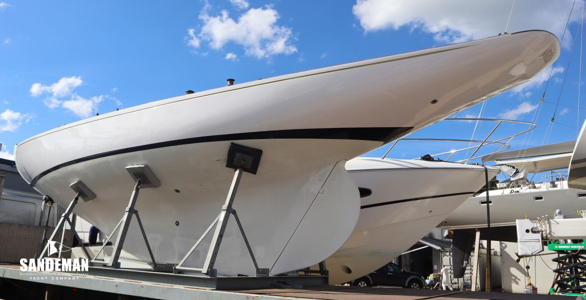 Port quarter hauled out