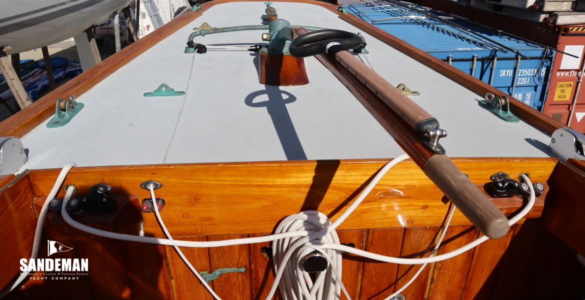 View aft from cockpit 