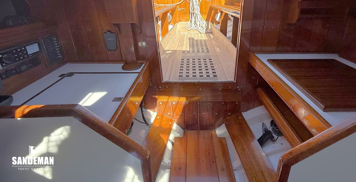 View aft to companionway