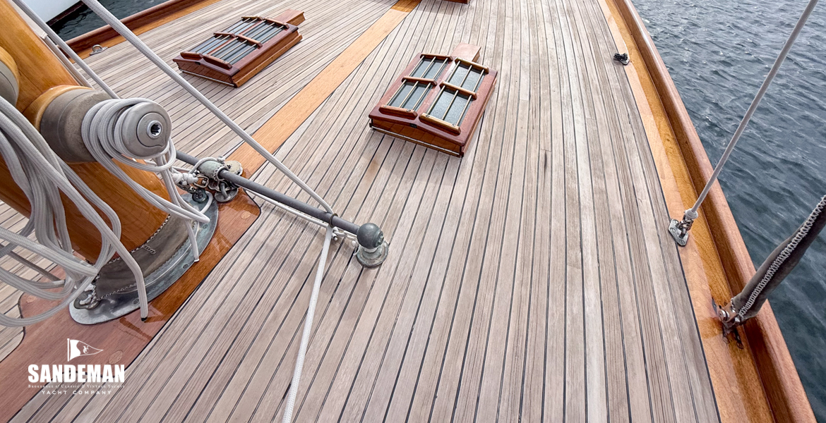 View forward to foredeck