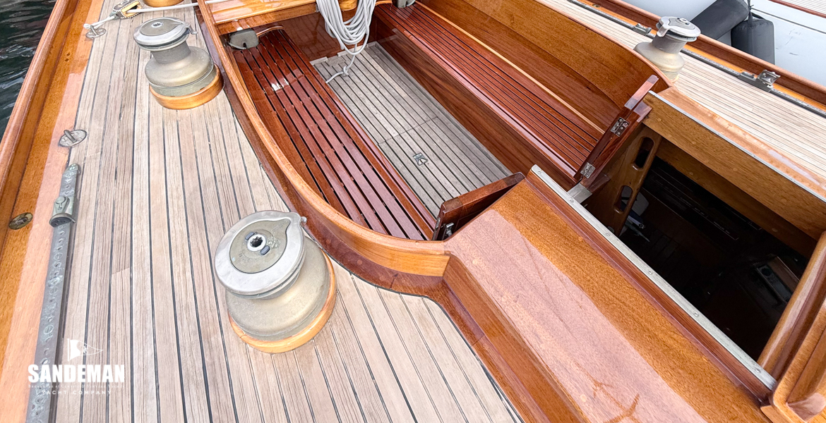 View aft over cockpit