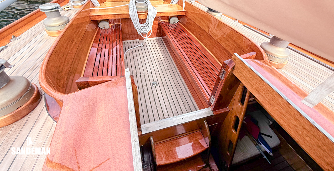 View aft over cockpit