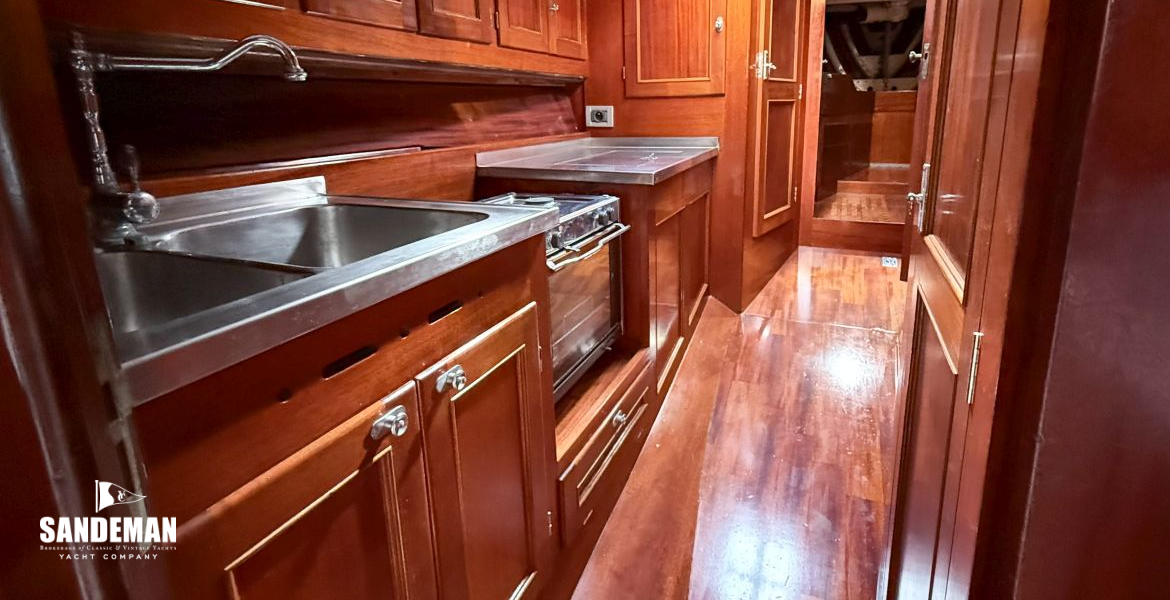 Galley in passage to port