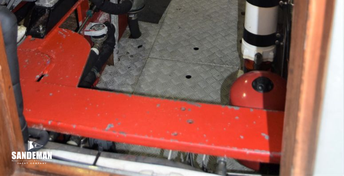Engine room view aft