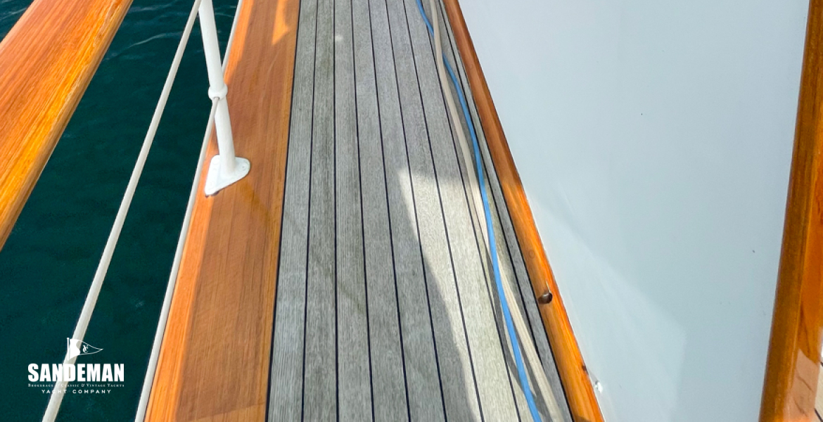 Port side deck view forward