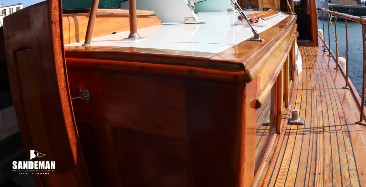 Starboard side deck
