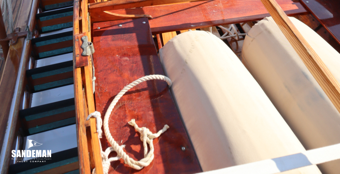 View forward over tender
