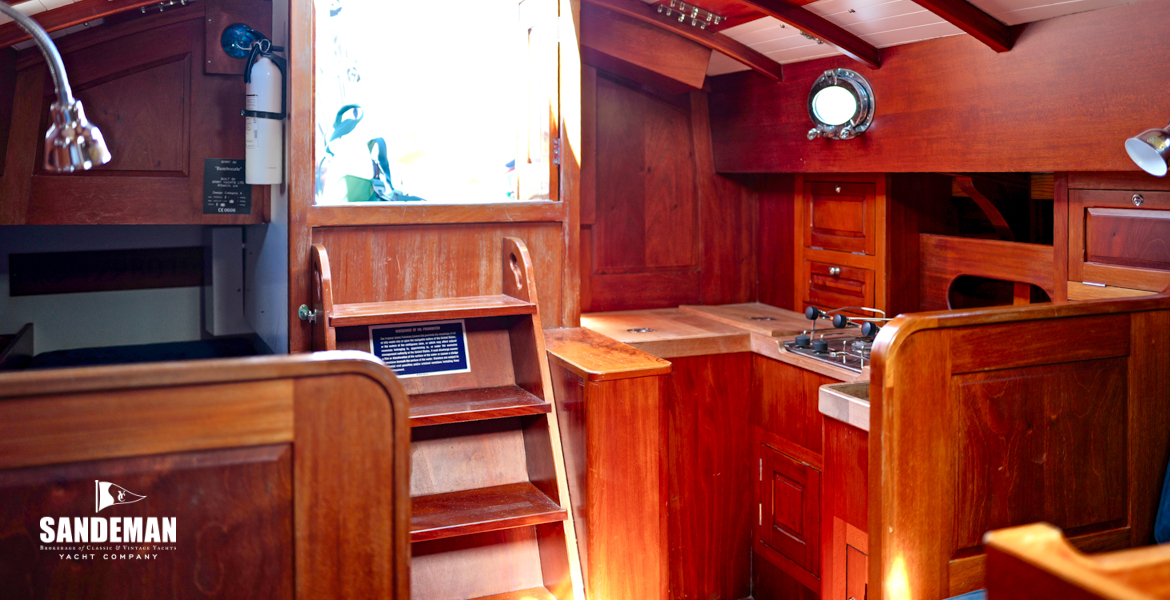View aft to companionway