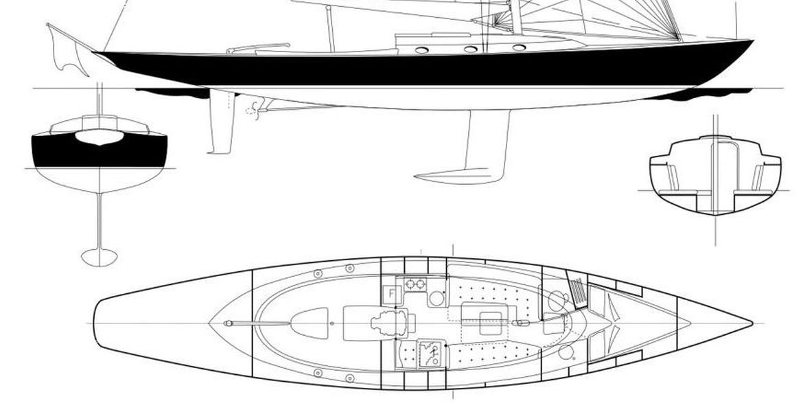 Spirit 46 Profile and arrangement plan