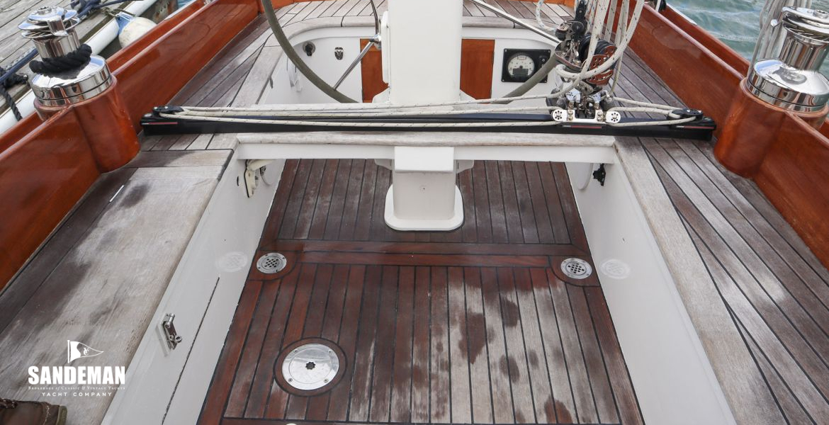 Cockpit view aft from companionway