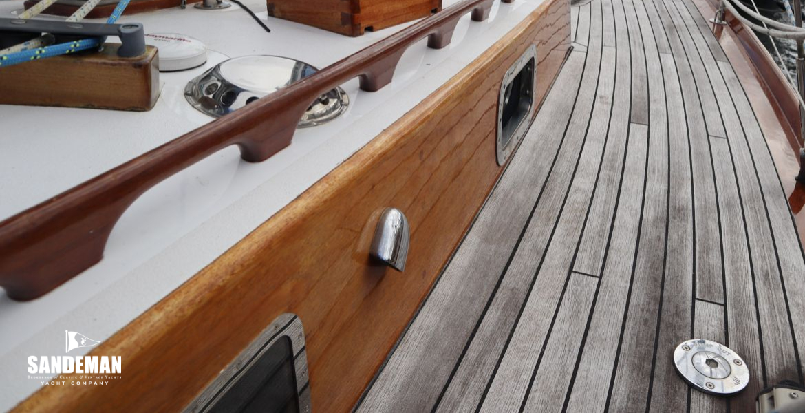 View forward from mast
