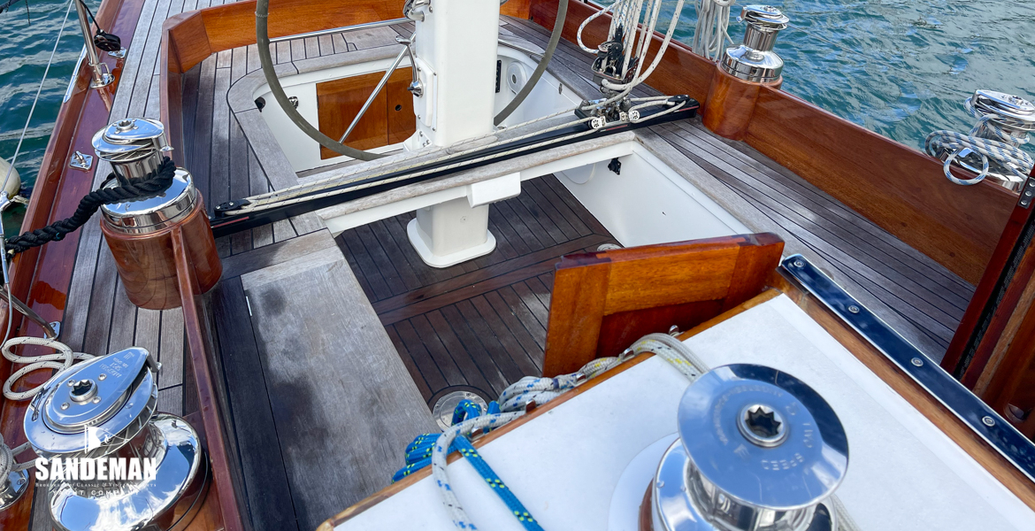 View aft over cockpit