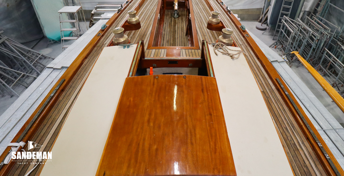 View aft over trunk cabin