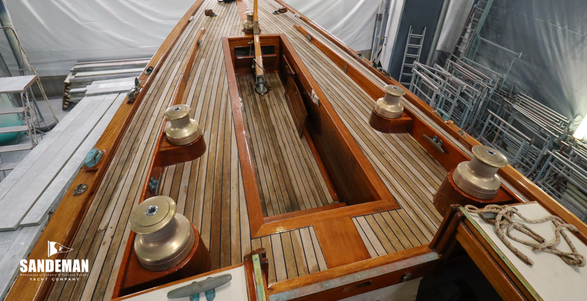 View aft over cockpit