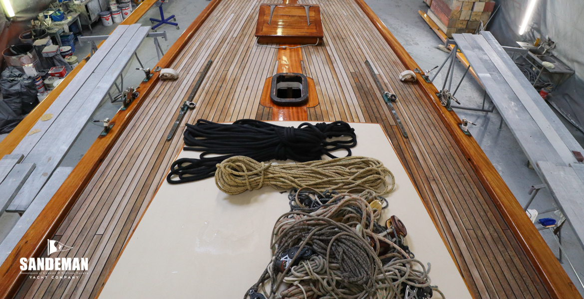 View forward over trunk cabin