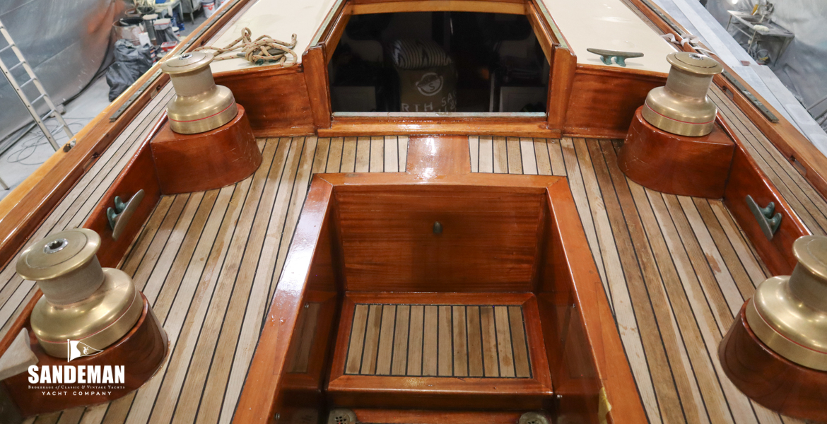 View forward over cockpit