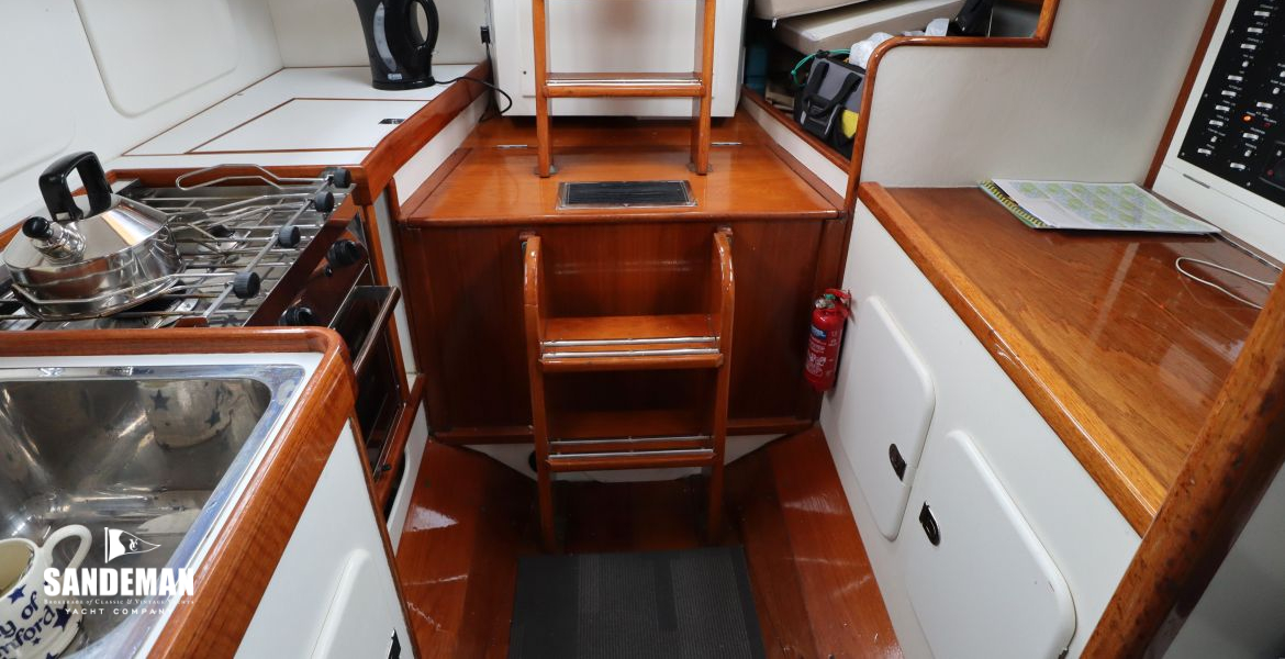 View aft to companionway
