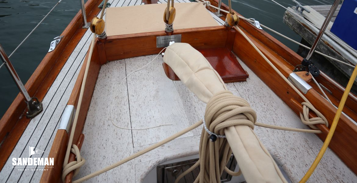 Cockpit view aft