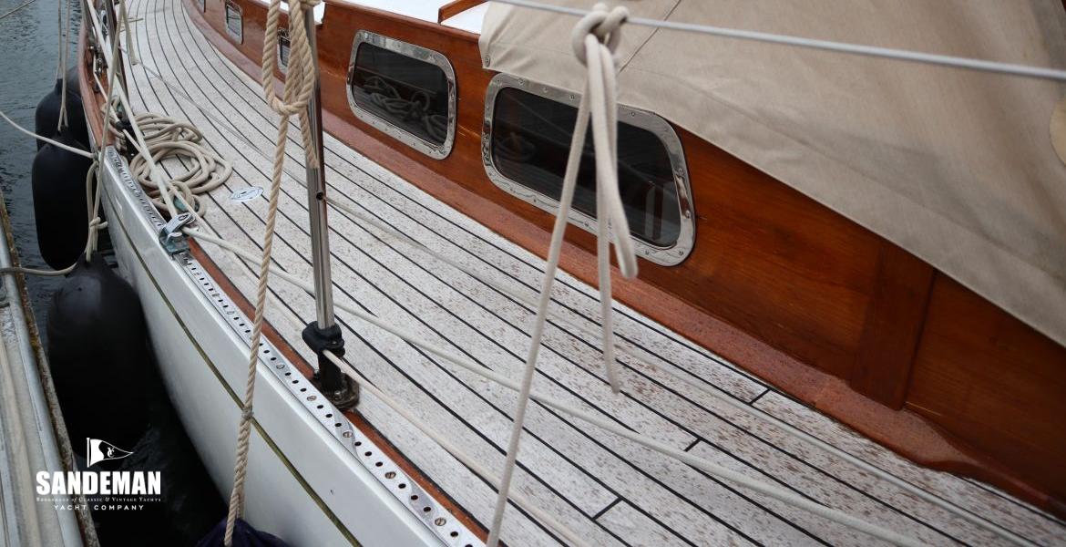 Port side deck view forward