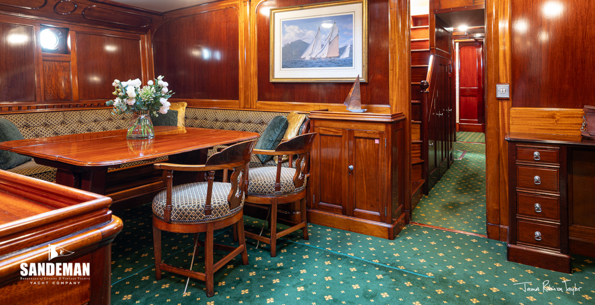Saloon view aft [Photo: James Robinson Taylor]