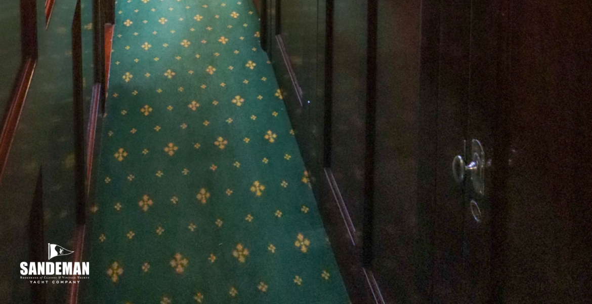 Aft accomodation passage view forward