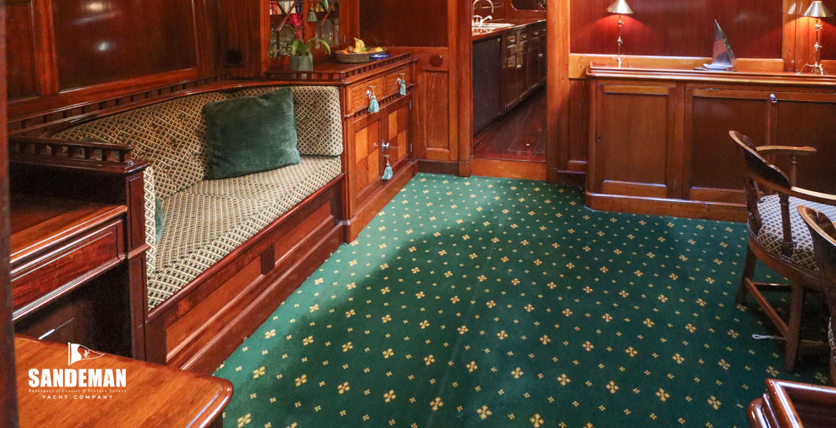 Saloon view forward to port