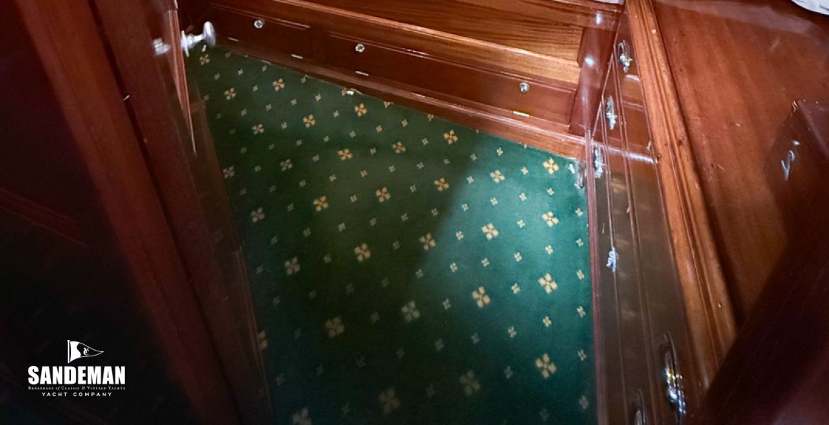 Captain's cabin to port