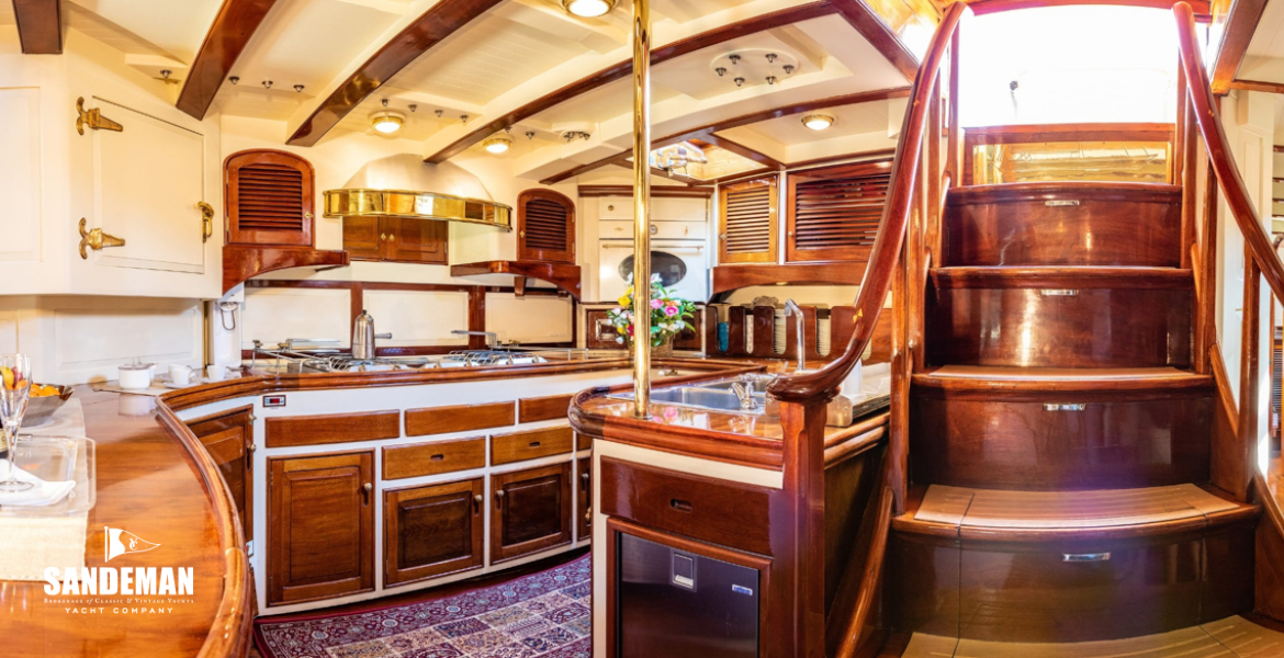 Galley and companionway - in commission