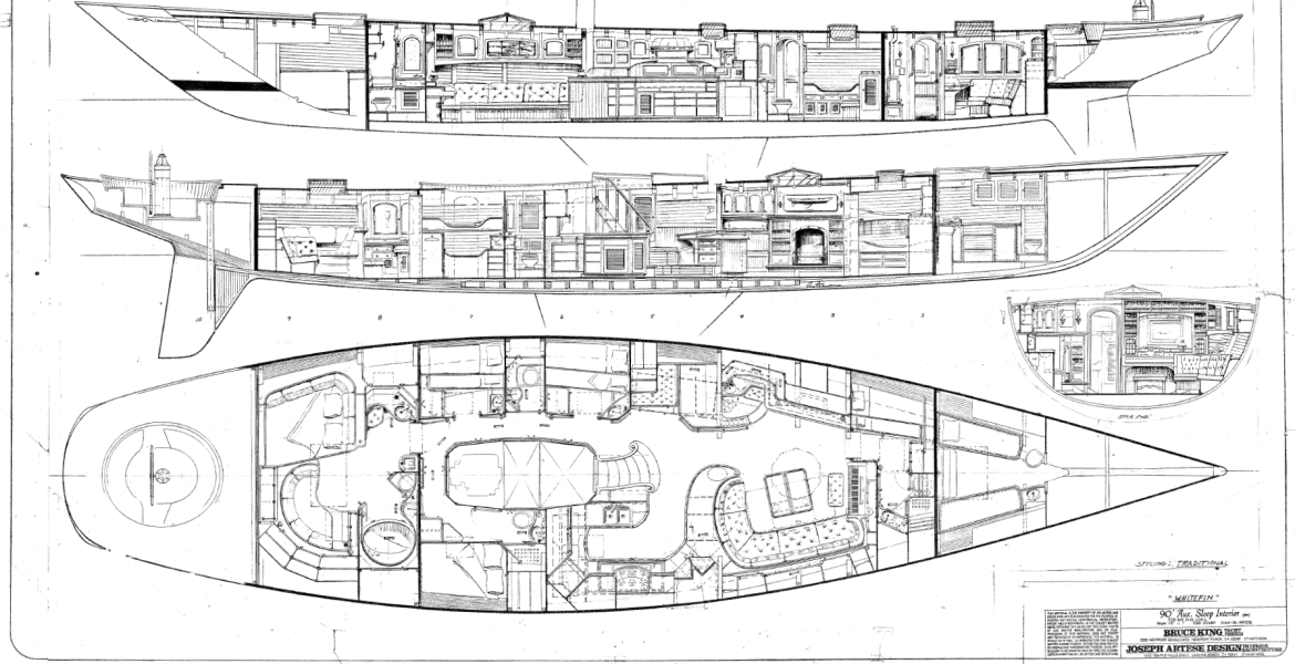 Joseph Artese original interior drawings
