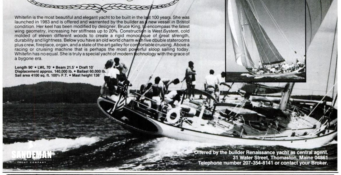 Renaissance Yachts Brokerage ad 1986