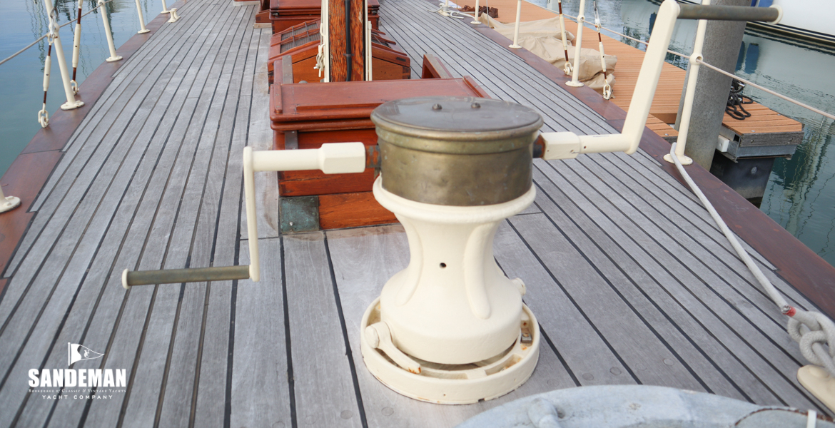 View aft from foredeck