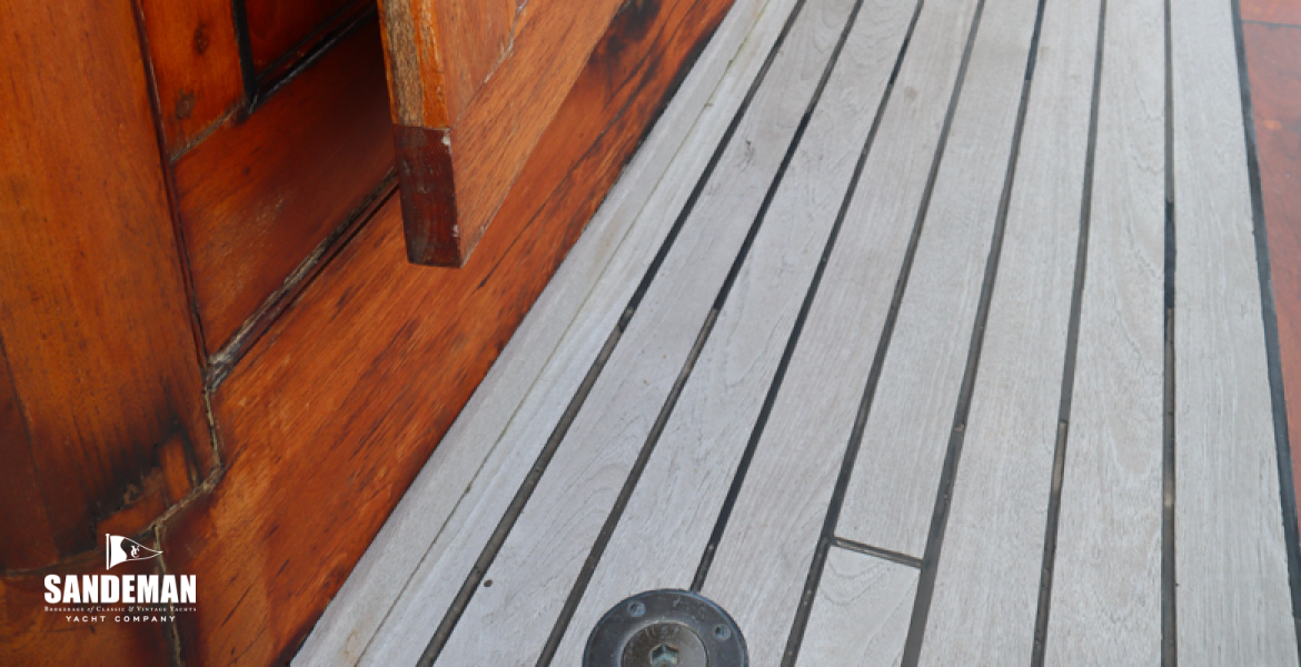 Port side deck view aft