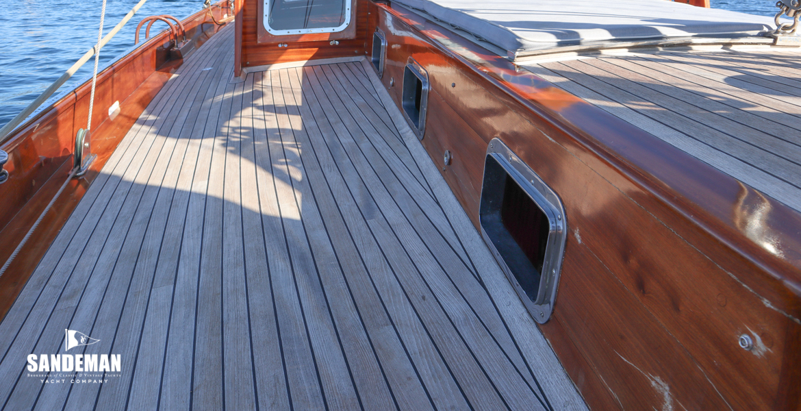 Port side deck view forward