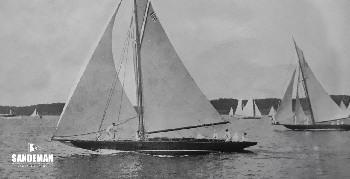 Leading the Mylne 10mR KITTY, Stockholm Olympics 21 July 1912