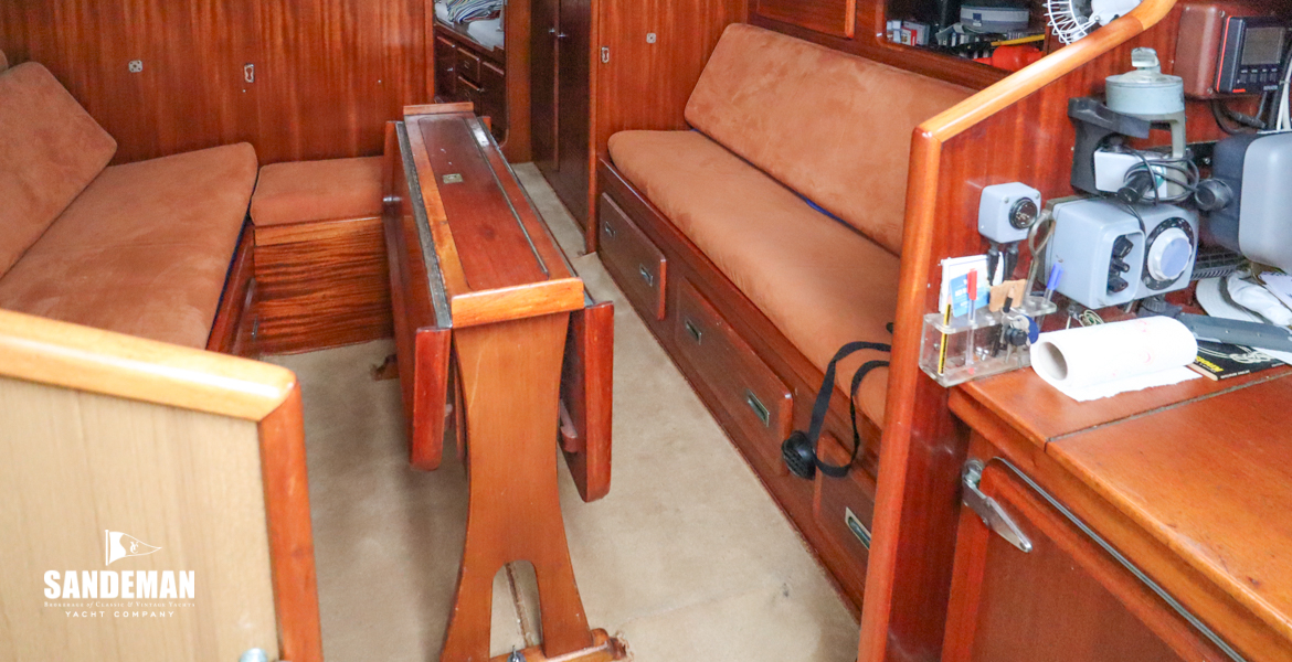 View forward from galley