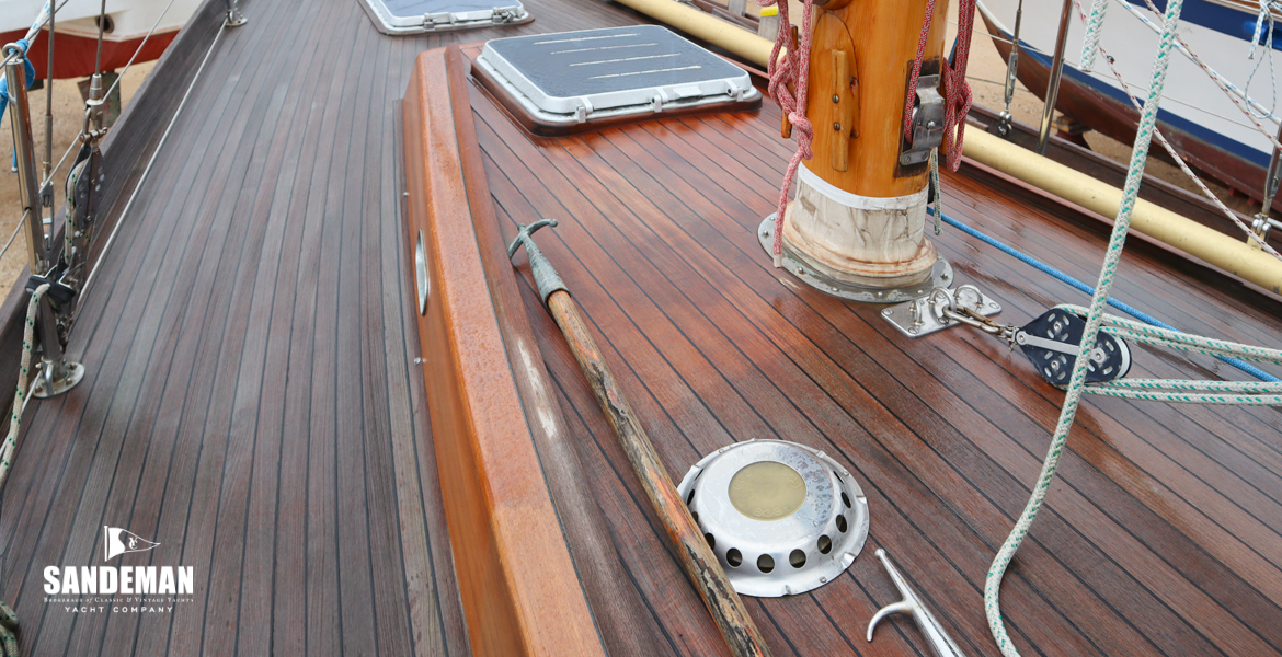 View forward from aft of mast
