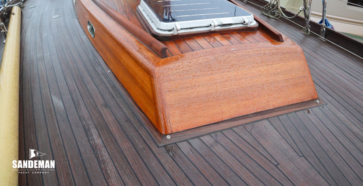 View aft over trunk cabin