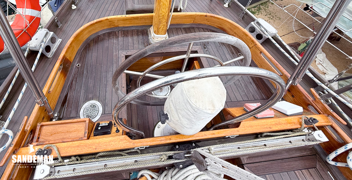 View aft over helm