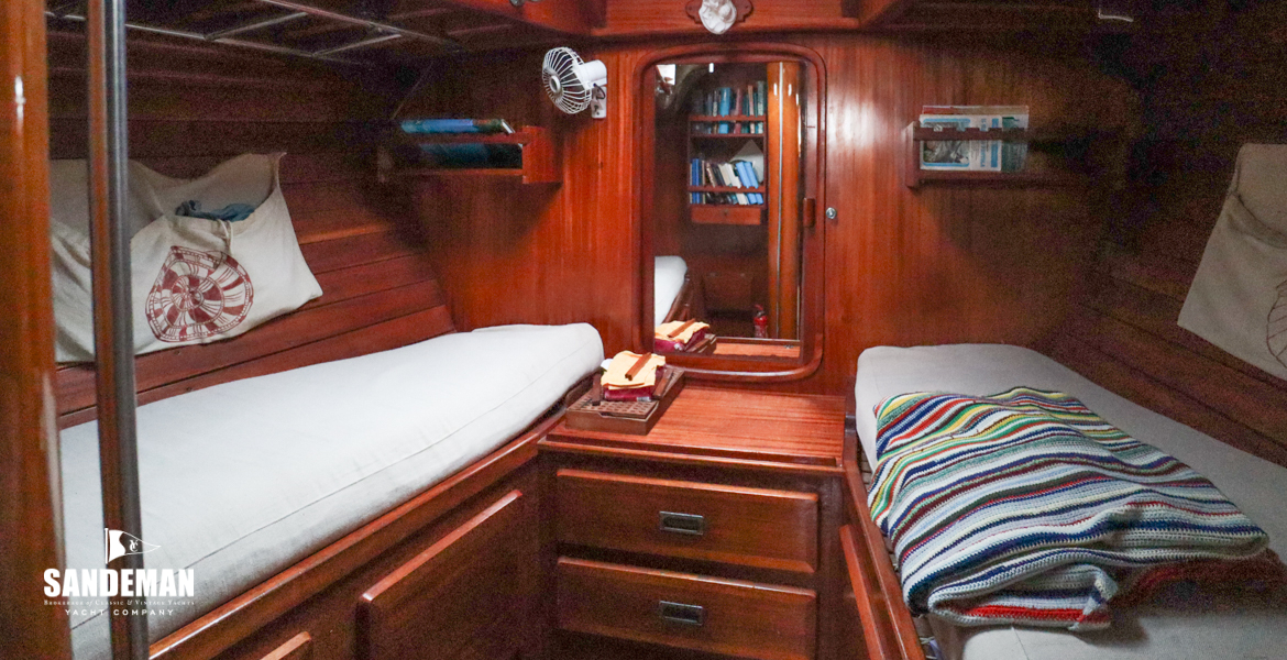 Fore cabin view forward