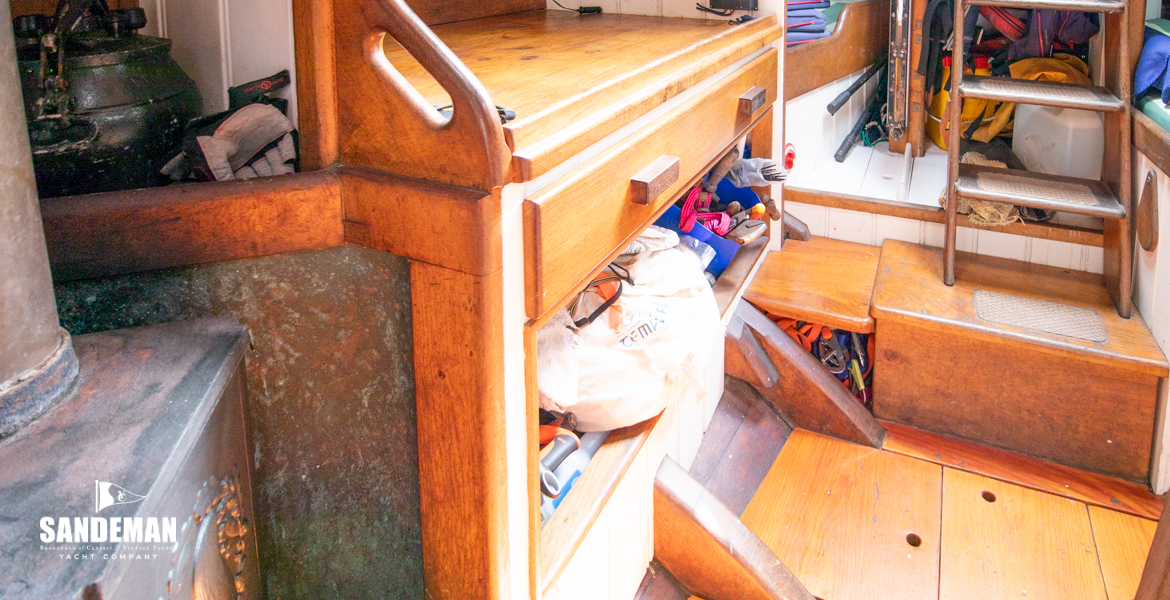 Aft to starboard