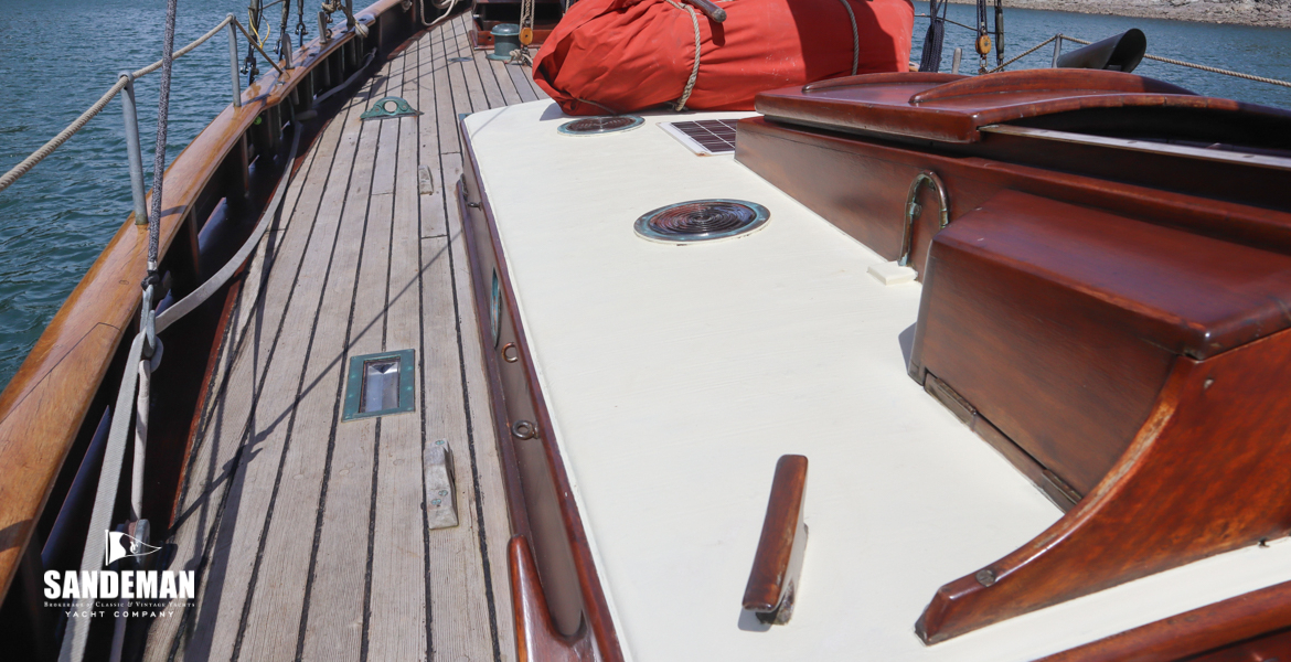 Port side deck view forward