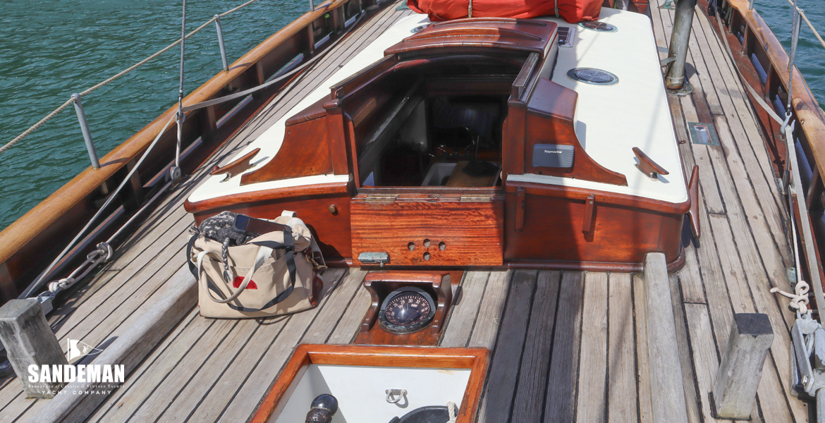 View forward from cockpit