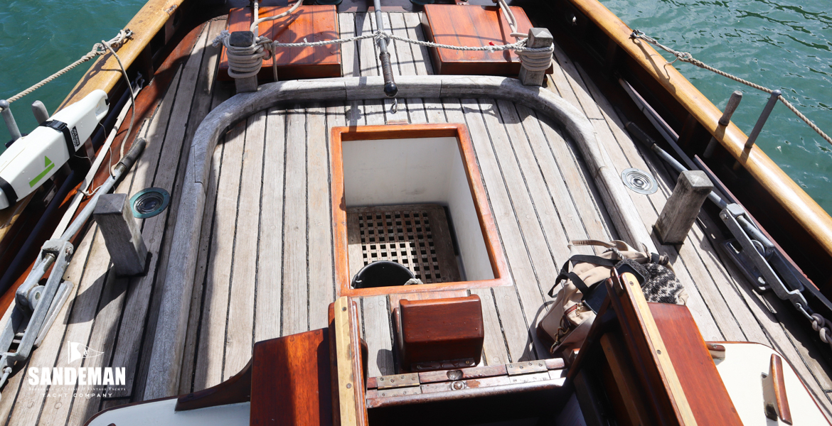 View aft over companionway