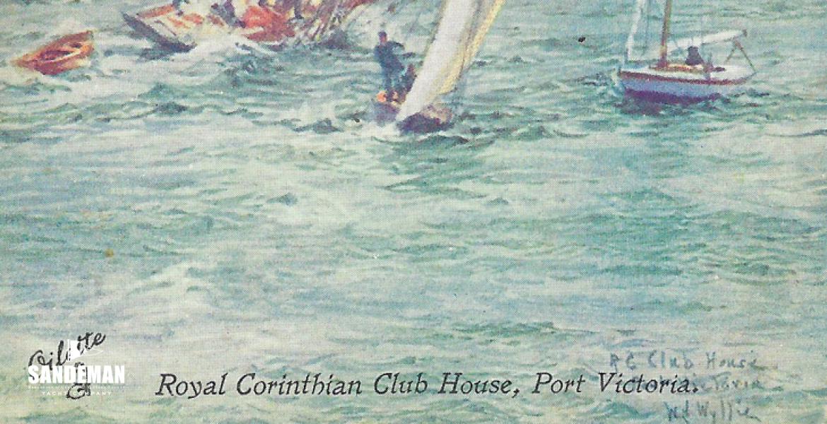 Off the Royal Corinthian YC, Port Victoria, Kent early 1900s